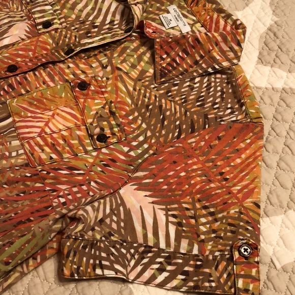 Liz Claiborne Linen Safari Style Shirt - Picture 2 of 6